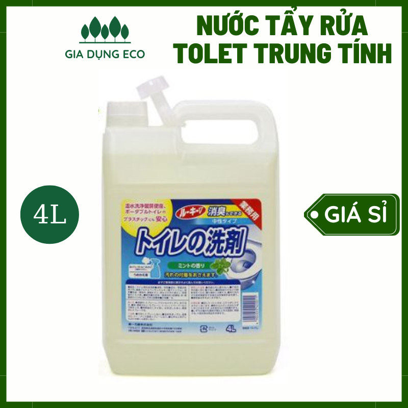 Nước tẩy rửa toilet trung tính Wai Nhật Bản (Toyota Tsusho) 4l - Gia Dung Eco Shop