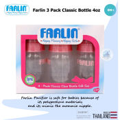 Farlin 3pack Bottle 4oz Pink