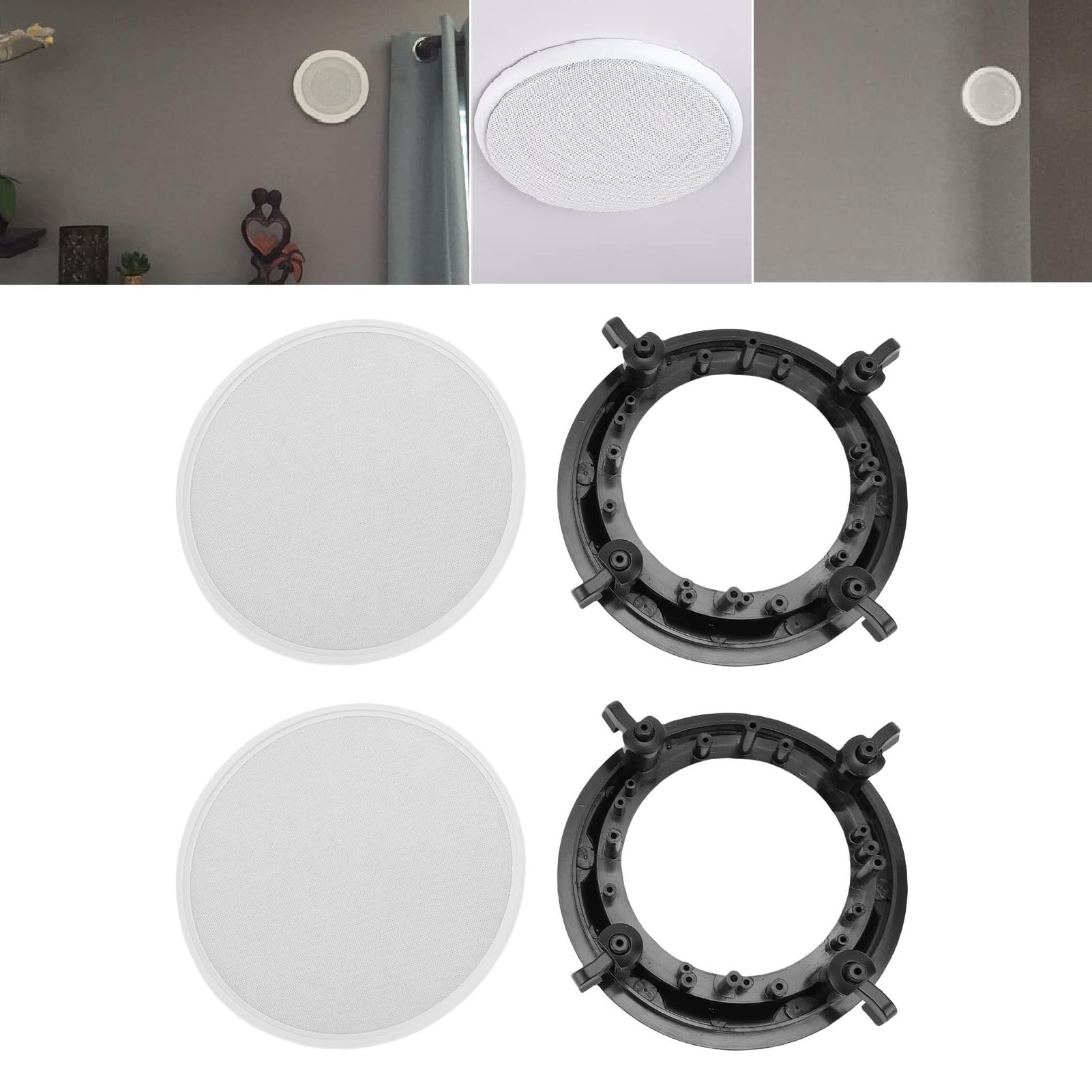 Garosa FOSA 2 Bộ Vỏ lưới tản nhiệt từ tính Vỏ lưới kim loại Lưới bảo vệ loa Lưới tản nhiệt loa trần với đế gắn cho rạp hát tại nhà Văn phòng Thuyền ô tô Giá 716,000 Đồng*Miễn phí vận chuyển