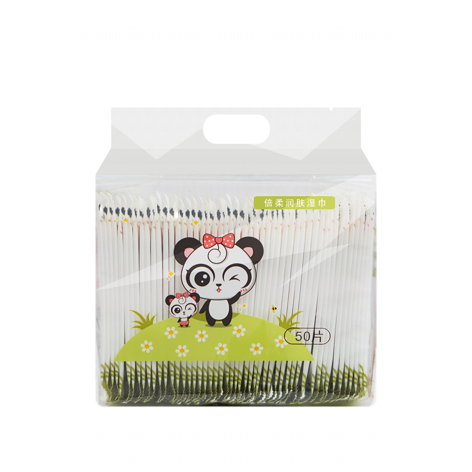50 cái/gói mini xách tay duy nhất khăn ướt nhẹ nhàng khăn lau không dệt cho khuôn mặt và bàn tay
