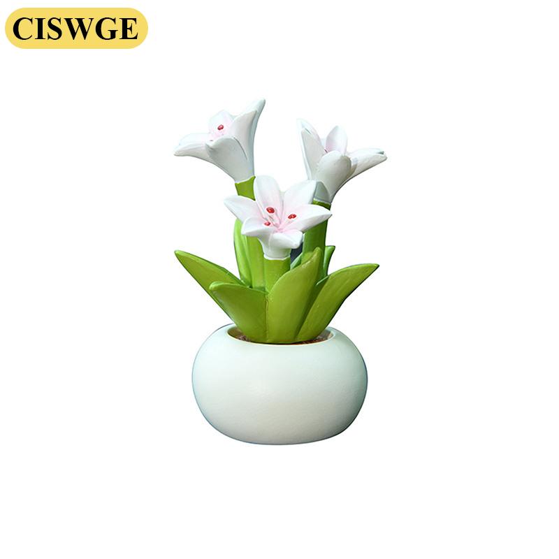 CISWGE กระถางดอกไม้เอลฟ์เครื่องประดับภายในรถตกแต่งการ์ตูนโต๊ะทานอาหารเครื่องประดับอ่างล้างจาน ราคา 55 บาท*ส่งฟรี