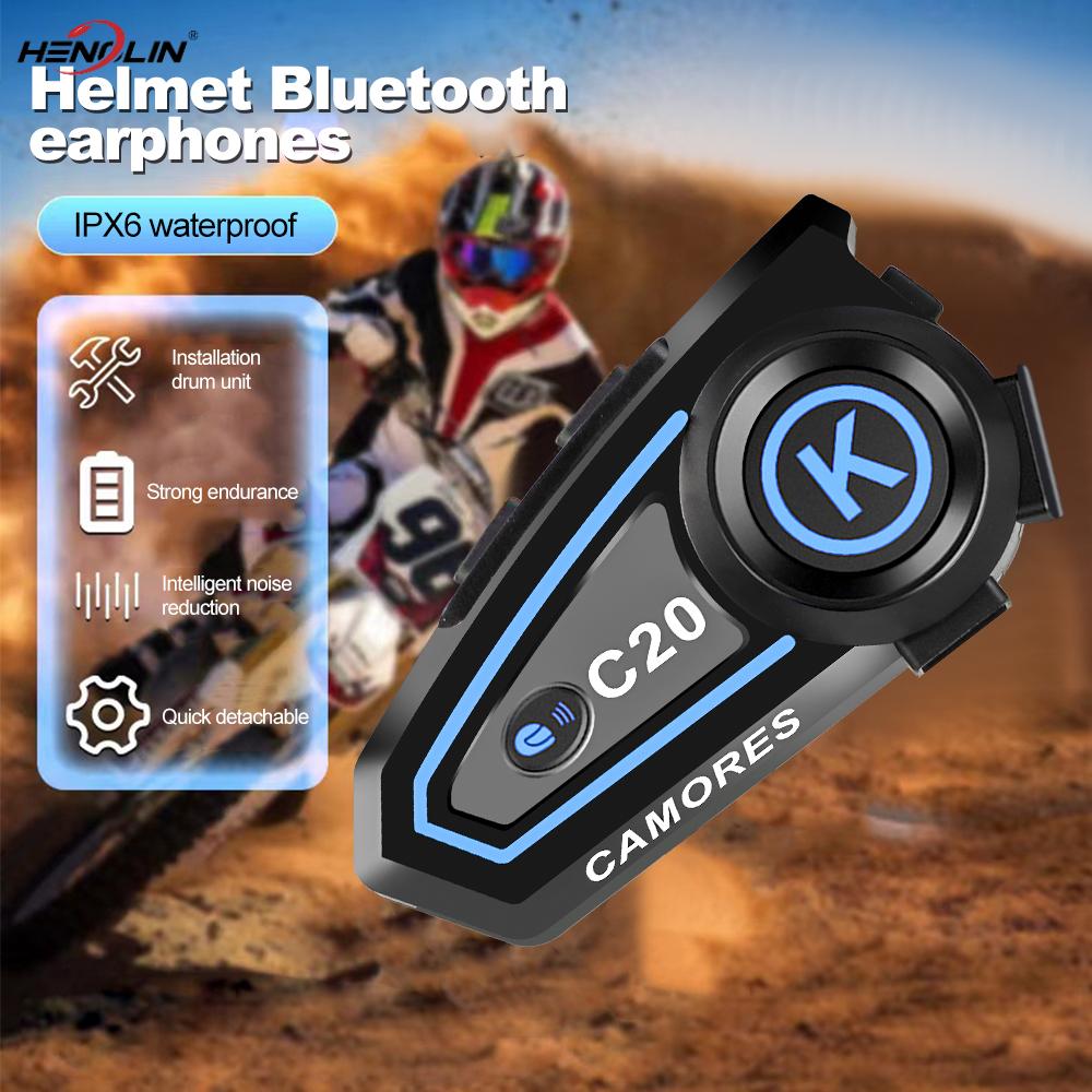 Bluetooth xe gắn máy 5.3 Mũ bảo hiểm Tai nghe không thấm nước Tuổi thọ pin tai nghe thông minh với đèn ba màu