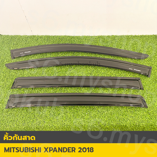 คิ้วกันสาด MITSUBISHI XPANDER 2018 ดำ+สกรีน เพิ่มลุคหล่อครบชุด ราคา 650 บาท*ส่งฟรี