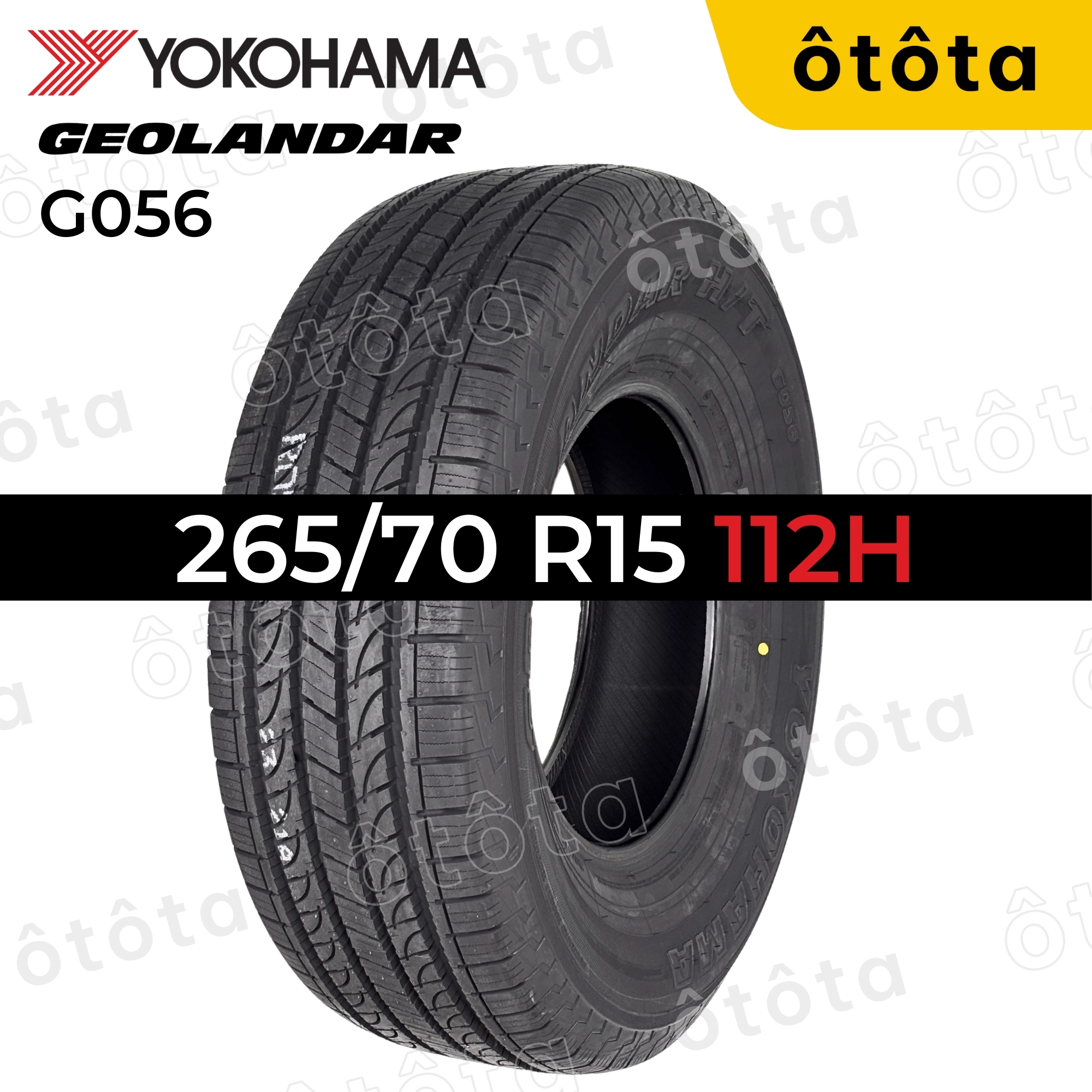 [DATE 2025] Lốp ô tô Yokohama 265/70 R15 112H GEOLANDAR G056 - Chính hãng BH 5 năm (265/70R15, 265 70 R15) Giá 7,257,600 Đồng*Miễn phí vận chuyển