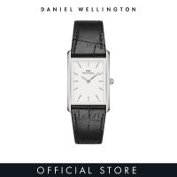 [2 years warranty] Daniel Wellington Bound 35x24mm Black Crocodile - Silver - White Dial - Fashion Watch for men - Croc Leather Strap WatchDial - Fashion Watch - DW Official - Authentic นาฬิกา ผู้ชาย
