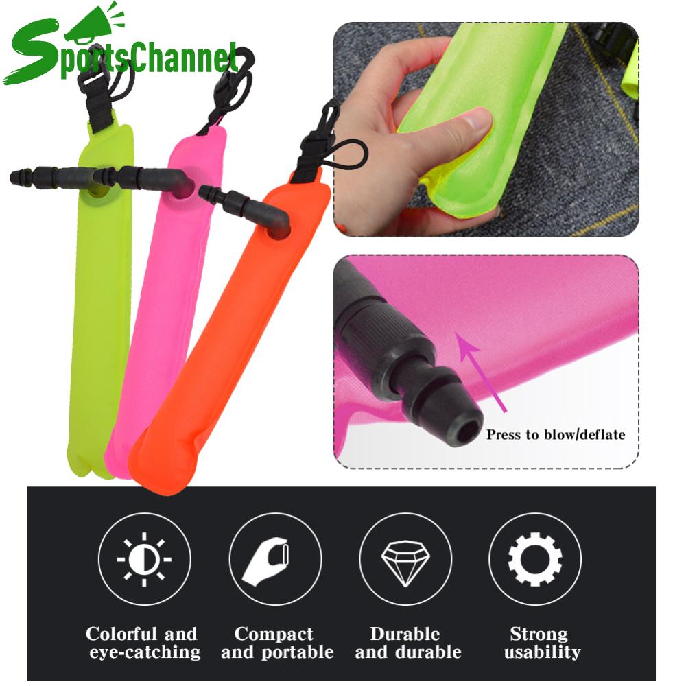 Inflatable an toàn Xúc Xích tín hiệu Ống khả năng nhận diện cao Inflatable lặn phao SMB không thấm nước cho lặn những người đam mê