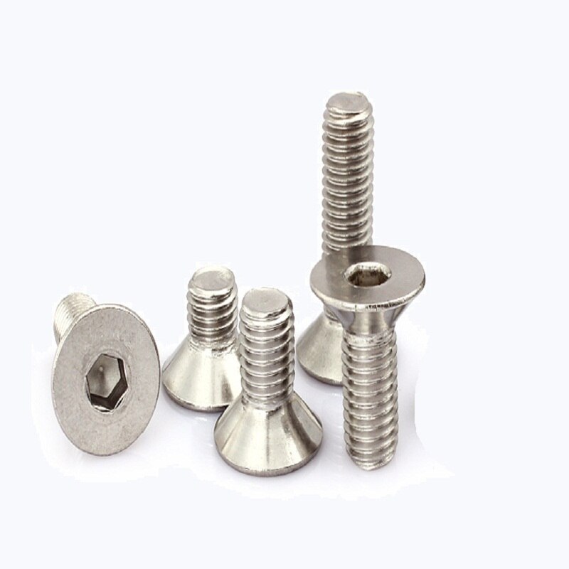 Yingke 304 thép không gỉ phẳng chìm bên trong bu lông lục giác m6 * 8 10 12 14 16 18 20 22 25 30 40 50 60 70 75 80 85 100
