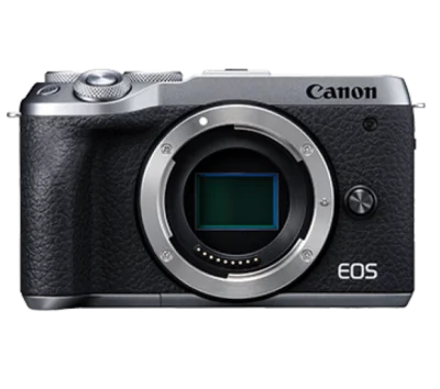 Canon EOS M6 Mark II (Body Only) silver (Free 32GB, Bag, 64GB/LPE17 battery & Grip/Tripod) (local Warranty)