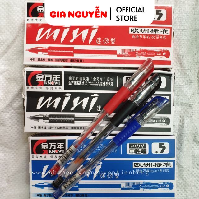 Bút nước mini /bút mini gel nét 0.5mm - màu xanh/đen/đỏ