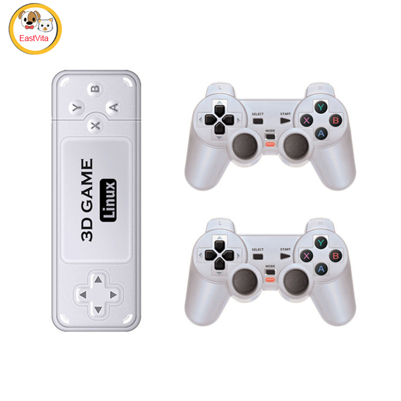 Y6 Wireless Retro Game Console Built In 10000 Games Plug Play Video Game Sticks 2.4G Wireless Controllers Nostalgia Stick Game 4K Video TV Game Stick With USB Receiver