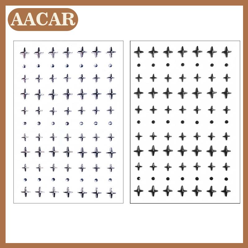 AACAR 1 tấm không xuyên môi móng tay nhãn dán tự dính không thấm nước tái sử dụng giả môi móng tay lông mày mũi vòng cơ thể bụng nút trang sức
