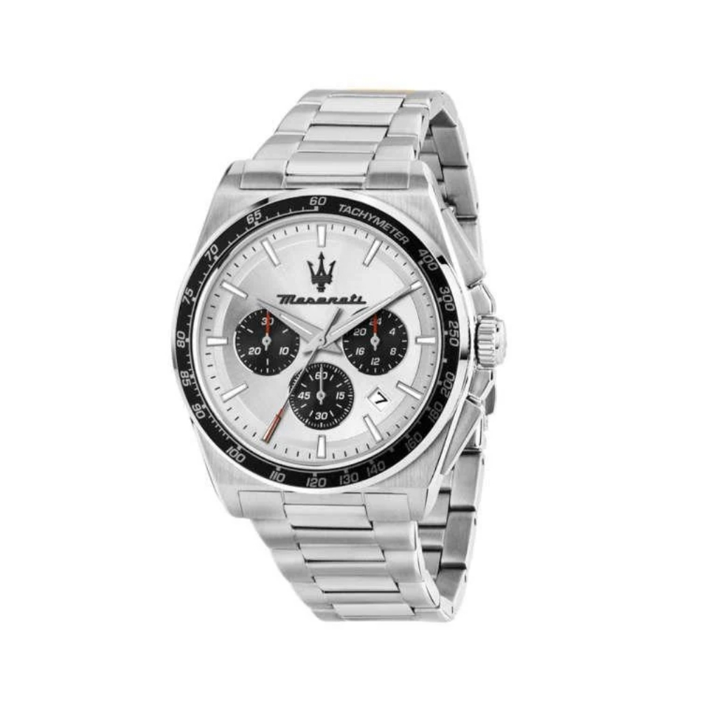 นาฬิกา Maserati Velocità Chronograph Quartz Watch, Silver, 43 mm, R8873652006 นาฬิกาข้อมือผู้ชาย ราคา 12,080 บาท*ส่งฟรี