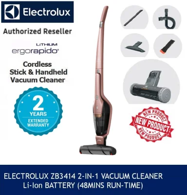 Electrolux Allergy Ergorapido 2in1 Cordless Vacuum Cleaner (Soft Pink) ZB3414AK (2yrs warranty)