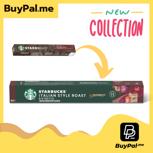 Starbucks By Nespresso Italian Roast Coffee Capsules Pk10 BBF 06/04/2025 ราคา 209 บาท*ส่งฟรี