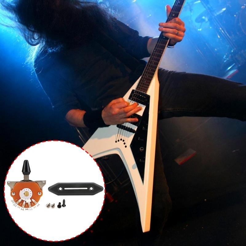 Guitar Điện 5 Cách Pickup công tắc Bộ chọn Guitar 5 Cách công tắc chuyển đổi Với đầu nhựa Mobin đàn guitar công tắc cần gạt