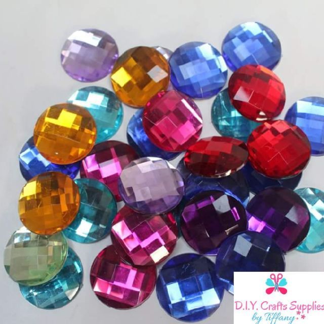 Rhinestones Flatback assorted 6mm 8mm & 10mm