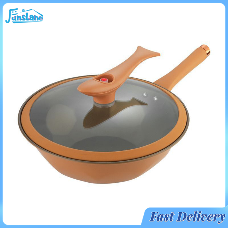 FunsLane Miniature Pressure Cooker Non-stick Easy Cleanup Wok Clay Titanium Pan With Steamer Basket Pot Cover For Cooking Kitchen ราคา 746 บาท*ส่งฟรี