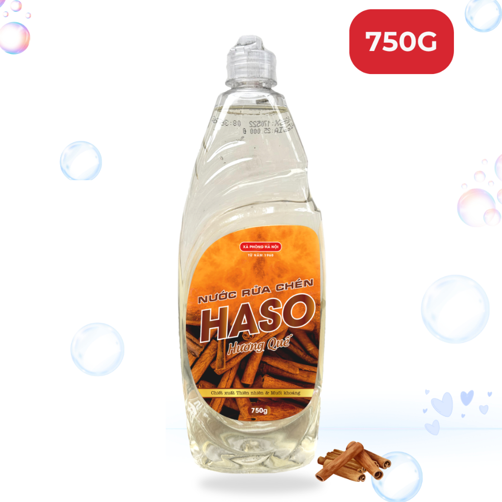 Nước Rửa Chén Bát HASOCO Hương Quế Thiên Nhiên – Khử Mùi Tanh, Bảo Vệ Da Tay Mềm Mại, Mùi Thơm Lâu - 2
