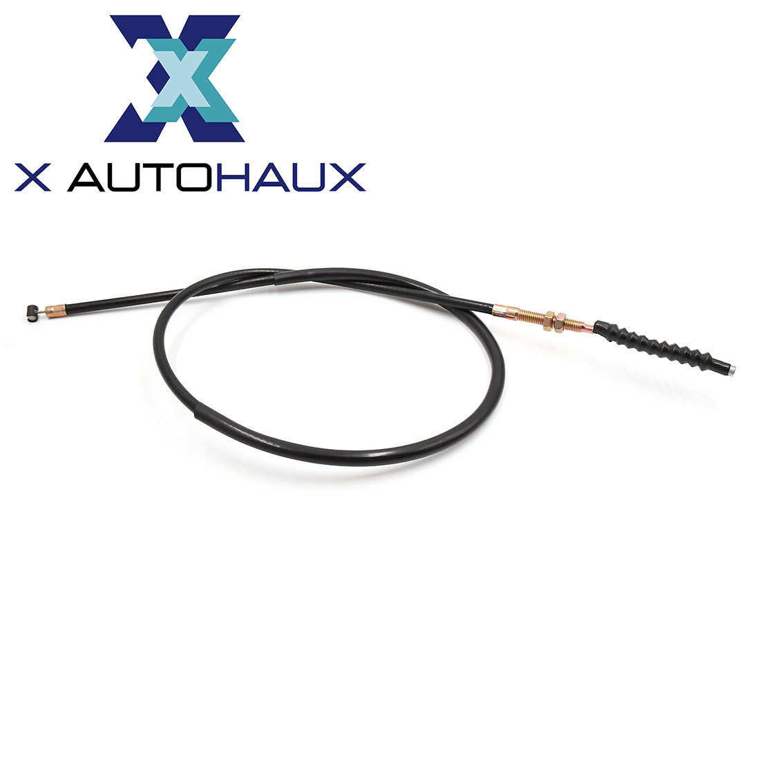 X AUTOHAUX 108cm 42.5" Length Black Rubber Motorcycle Motorbike Scooter Clutch Cable Wire Line Replacement for Honda CG125 ราคา 136 บาท*ส่งฟรี