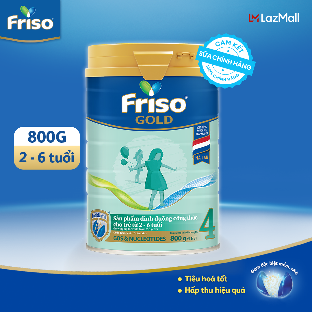 Sữa Bột Friso Gold 4 800G (cho trẻ từ 2-6 tuổi)