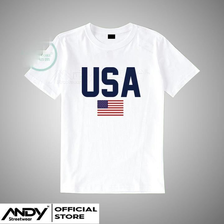 ÁO THUN USA NAM NỮ VẢI THUN COTTON MỀM MỊN