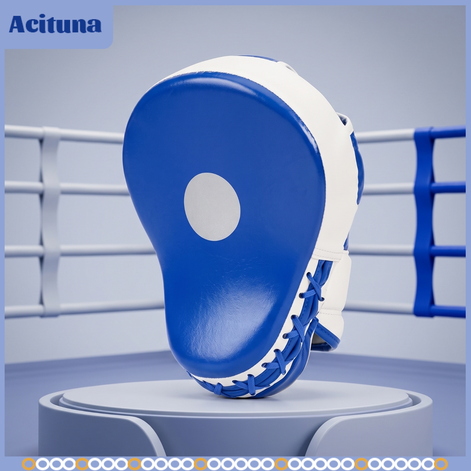 Acituna Lace-up Boxing Hand Target Padded Muay Thai Pad Open-Finger Kickboxing Focus Pad Long-Lasting for Home Training ราคา 11,625 บาท*ส่งฟรี
