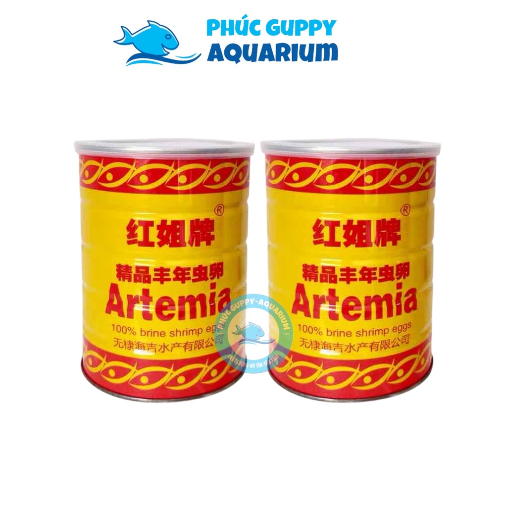 Trứng artemia lon vàng nguyên lon 425g - thức ăn cho cá con và cá bột