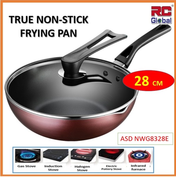 RC-Global ASD Series Products   28/ 30 / 32 cm Frying Wok / Non-stick Wok / Non-smoke Wok / Kitchen Wok  cookware set （ASD 炒锅不黏锅无油烟锅系列产品） Singapore