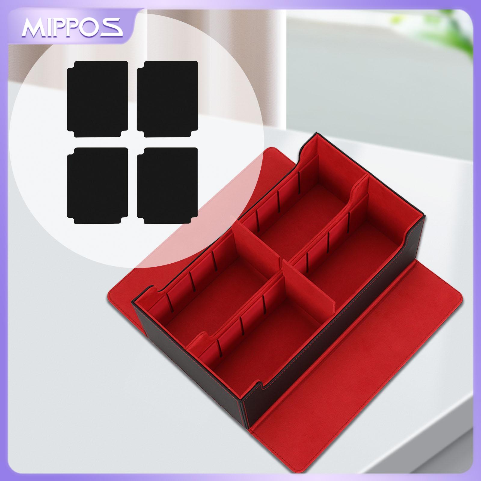 Mippos Trading Card Deck Box Sleeved Cards Holder PU Leather Display Standard Can Holds 910+ Cards Strong Playing Card Box Container ราคา 27,885 บาท*ส่งฟรี