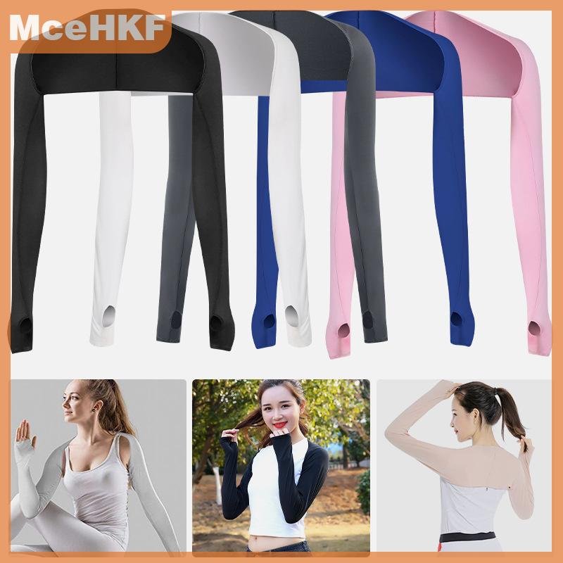❤❤❤Hot Sale MceHKF Siêu Mỏng Cánh Tay Tay Áo Cho Phụ Nữ Mềm Mại Một Mảnh Dài Tay Đàn Hồi Mặt Trời UV Bảo Vệ Tay Bìa Làm Mát Thể Thao Cánh Tay Tay Áo