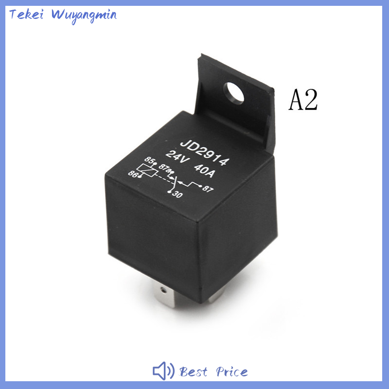 Tekei Rơ Le ô tô 5 chấu 40A Rơ Le ô tô thường mở DC 12V/24V cho đèn pha