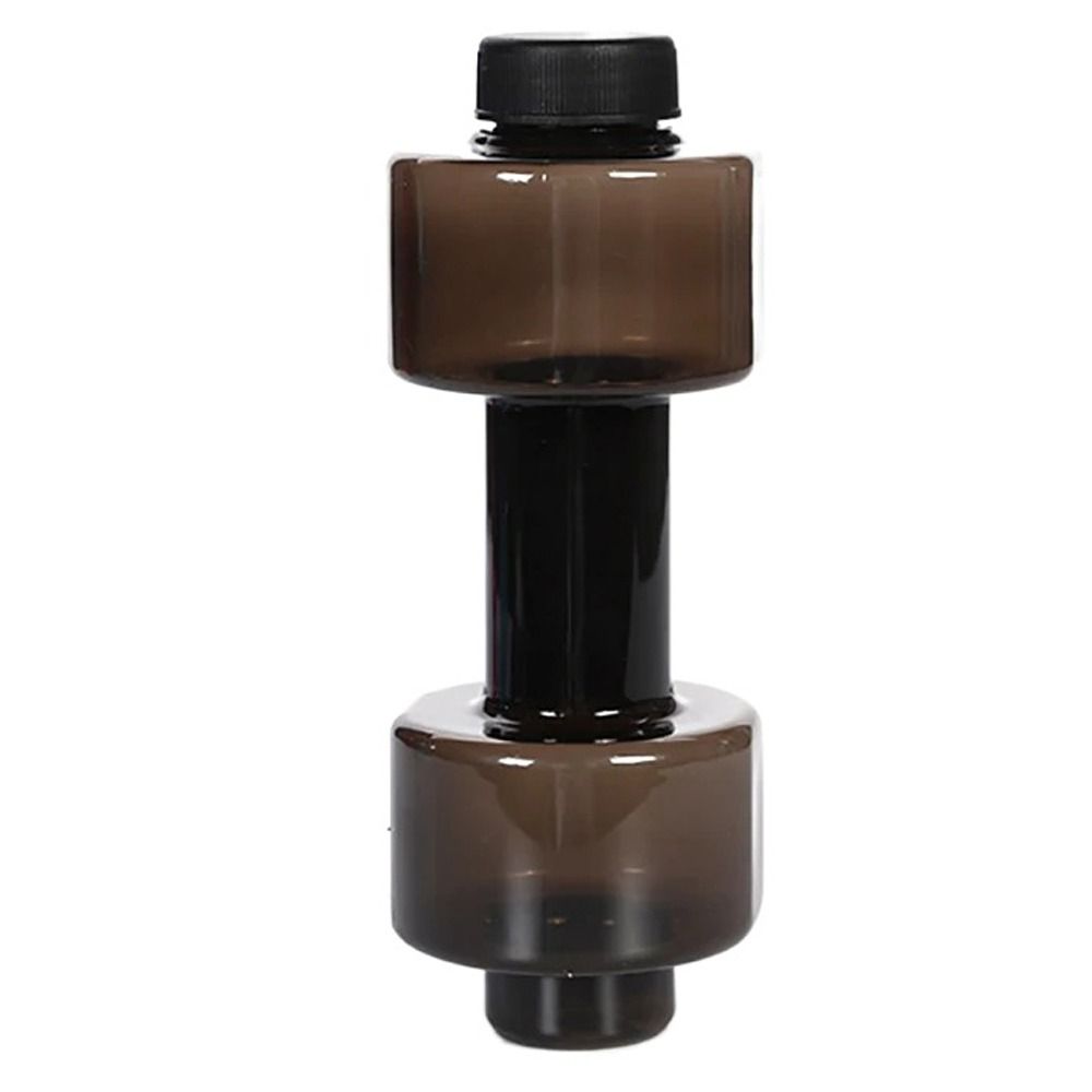 EODKUS Mục đích kép Cốc uống nước hình quả tạ Chống rò rỉ Sức chứa lớn Cốc nước thể thao Đồ uống 550ml Ấm đun nước hình quả tạ Cử tạ - 2