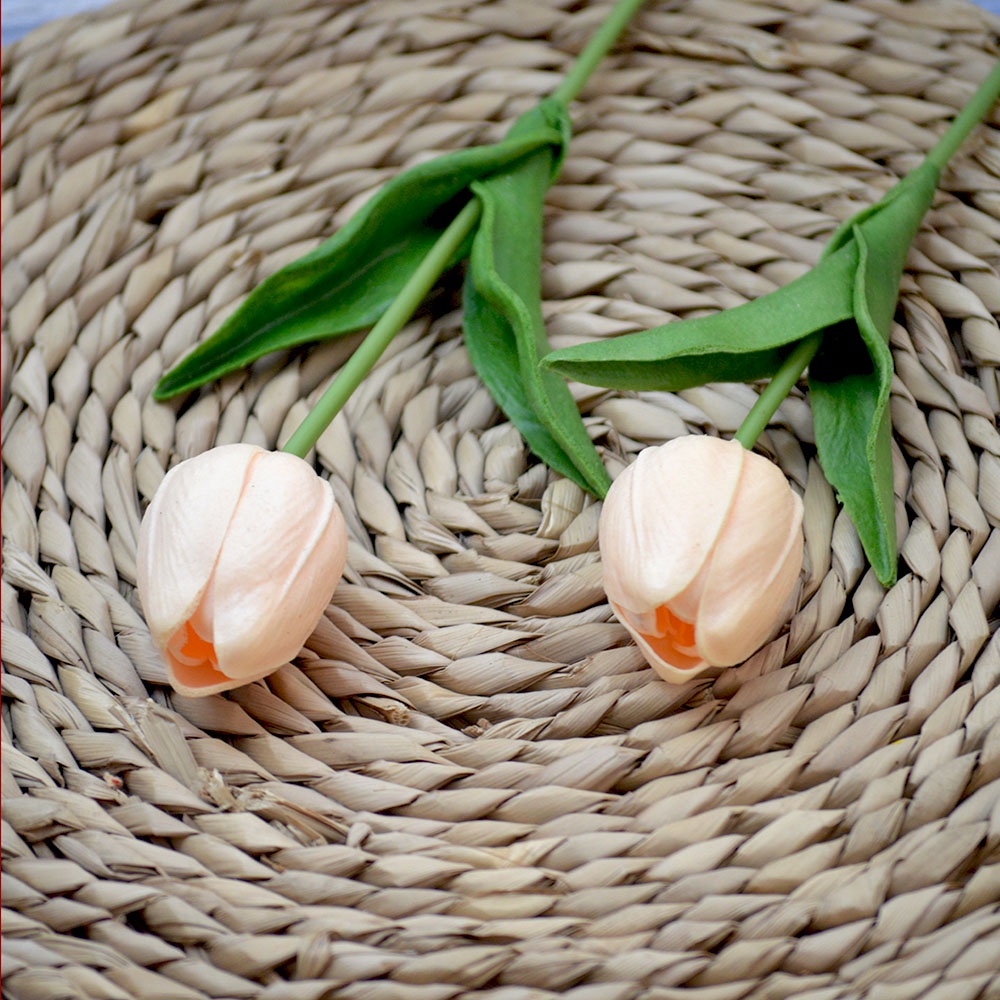 KOZY.ID - Bunga T1 Tulip 1 Kuntum Bahan Latex Bunga Palsu Plastik Edelweis Hias Artificial