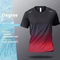 Li-Ning Áo Thun Nam Thanh Thiếu Niên Thời Trang Thiết Kế Gradient Rộng Rãi Giản Dị Cổ Tròn Thể Thao Nam Tay Ngắn