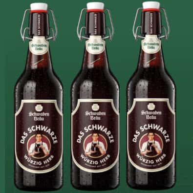 Bia Đức Das Schwarze Schwaben Brau (bia đen) 4.9% vol - 1 chai 500ml