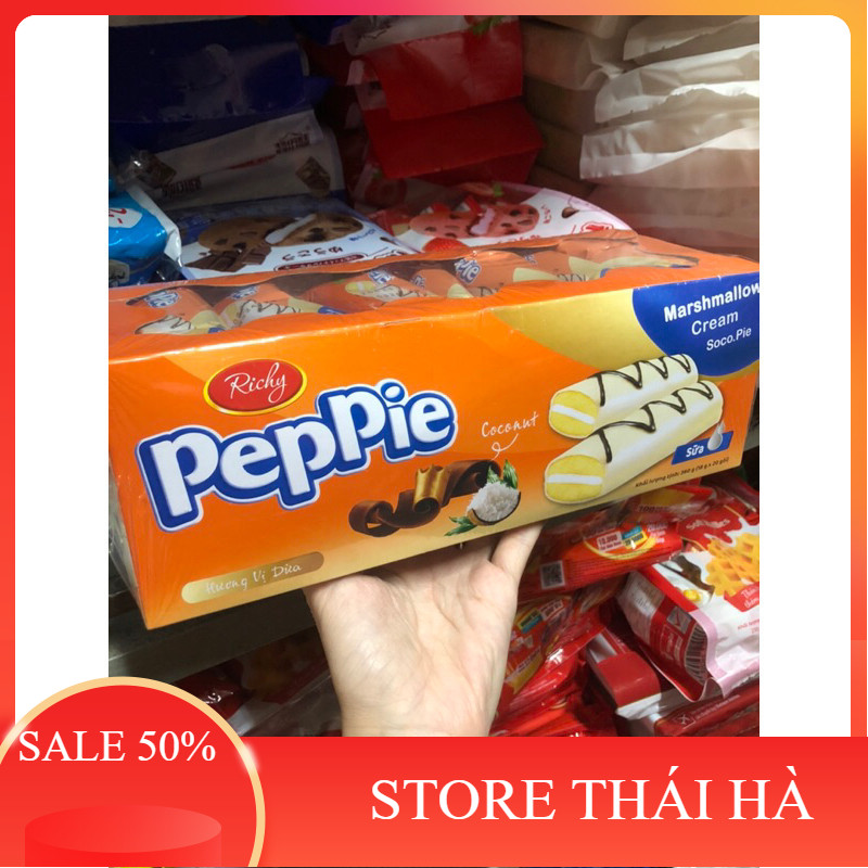 Bánh mềm Peppie nhân marshmallow Richy hộp 360g