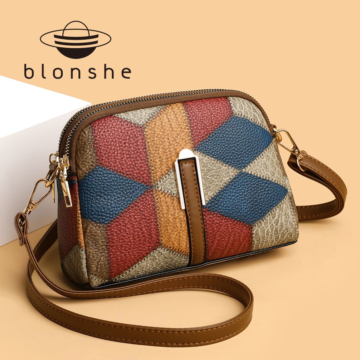 Blonshe tui deo nữ chéo tui xách nữ mẫu mới 2023 túi dựng diện thoại túi xách nữ sang chảnh chất lượng cao 081401