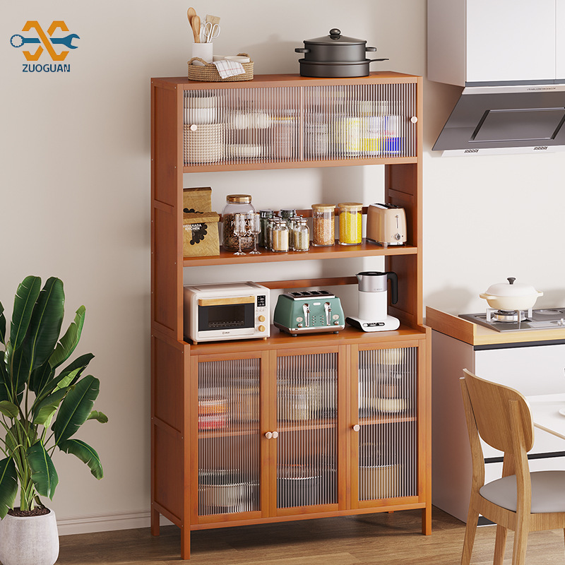 Modern minimalist kitchen dining cabinet, American microwave oven, bowl cabinet, living room storage cabinet, integrated wall mounted tea water cabinet, wine cabinet ราคา 1,870 บาท*ส่งฟรี