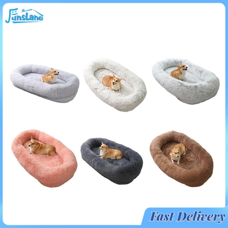 FunsLane Human Dog Bed Detachable Washable Large Dog Bed With Non-slip Design 65x37.4x11.8 Inches Human Size Dog Bed For Humans Dog ราคา 7,879 บาท*ส่งฟรี