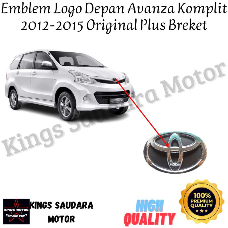 PROMOSI LOGO DEPAN TOYOTA AVANZA 2012-2015 MODEL KAKI ORIGINAL Harga  234,000 Ringgit*Penghantaran Percuma