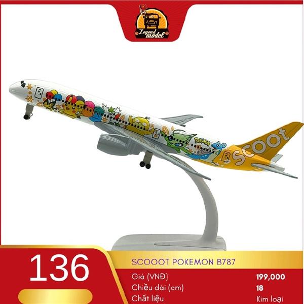 Mô hình máy bay Scoot Pokemon 18cm