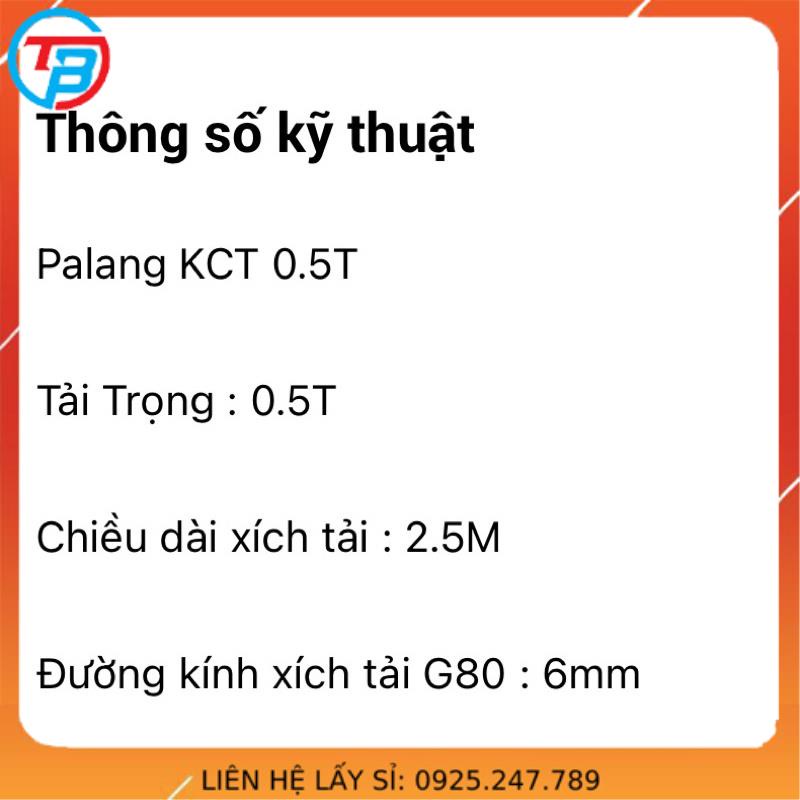 Palang Xích Kéo Tay KCT 500kg - 1 Tấn - Capthepgiasi