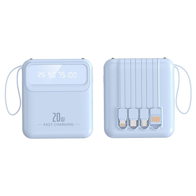 [SẠC MỌI DÒNG ĐIỆN THOẠI] PIN DỰ PHÒNG 20000MAH CAO CẤP - SẠC DỰ PHÒNG MINI 4IN1 THIẾT KẾ HIỆN ĐẠI SANG TRỌNG - PIN SẠC DỰ PHÒNG TÍCH HỢP 2 ĐÈN LED , HIỂN THỊ PHẦN TRĂM PIN - 2