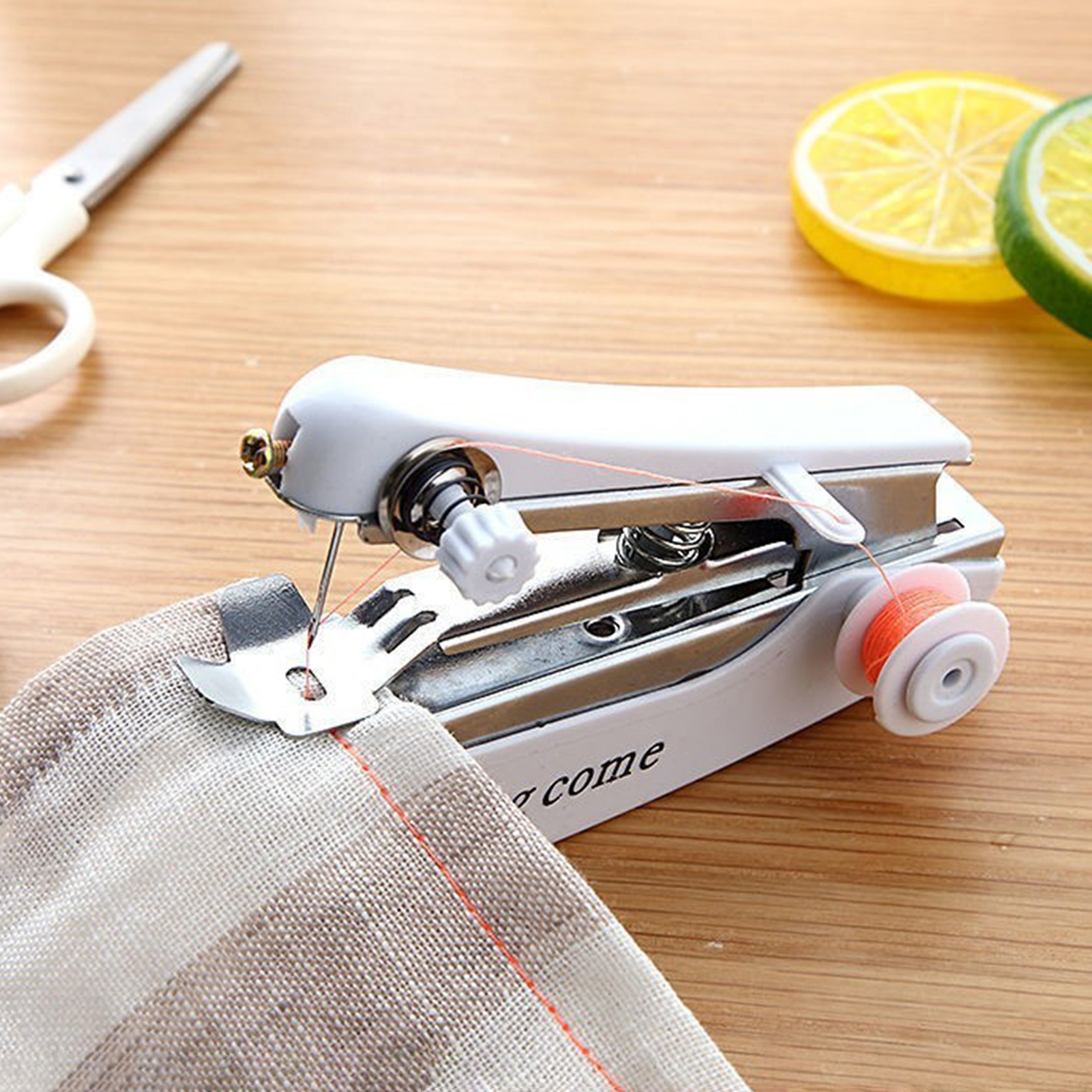 Small Sewing Machine Quick Suture Easy to Use Portable Compact Simple Operation Sew Tool ABS Mini Ma