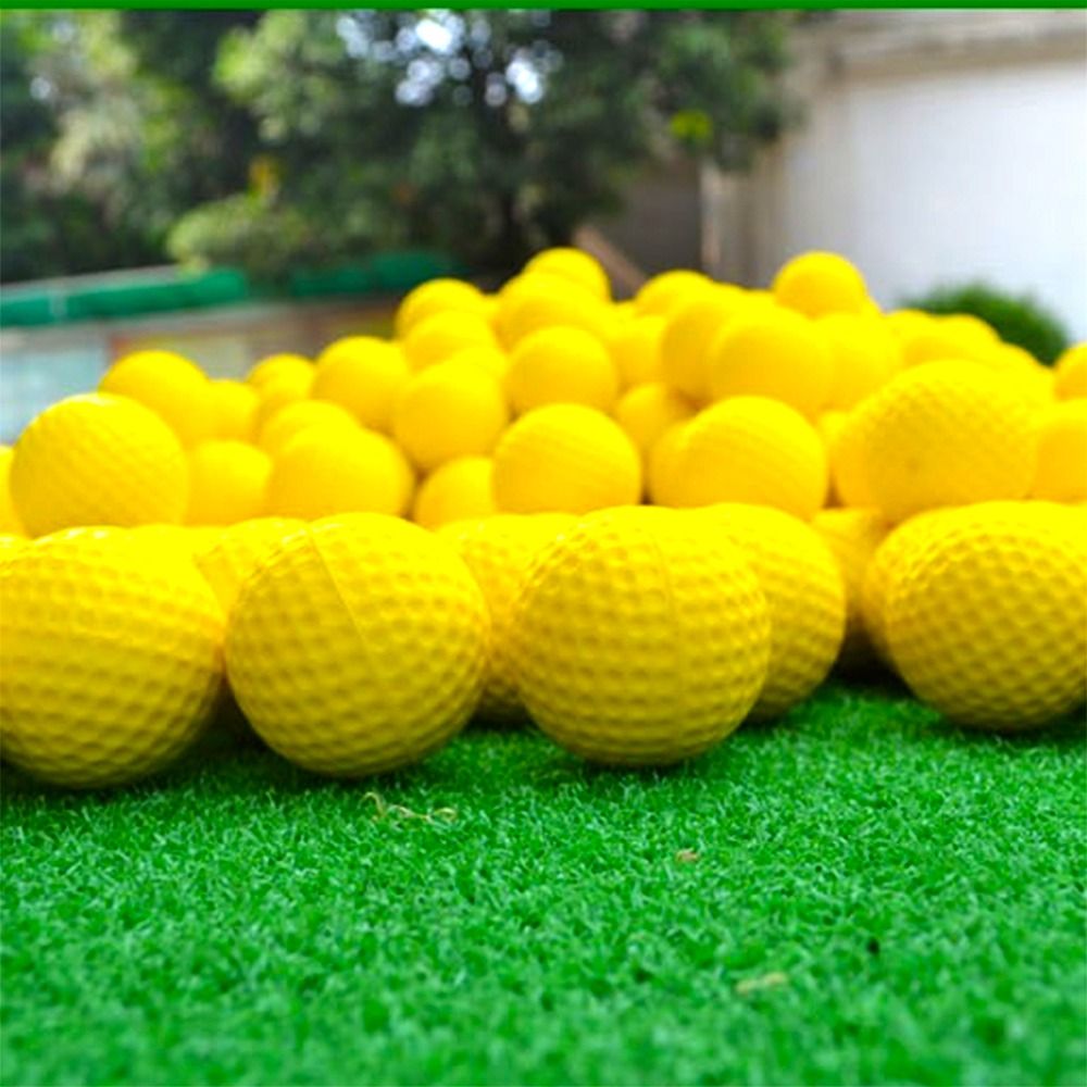 UANGX 4cm For Men PU Foam Golf Training Indoor Practice Golf Balls Yellow