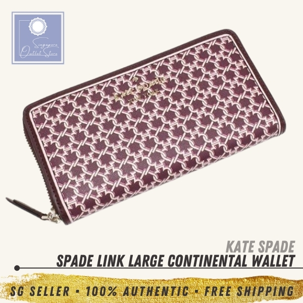 spade link large continental wallet