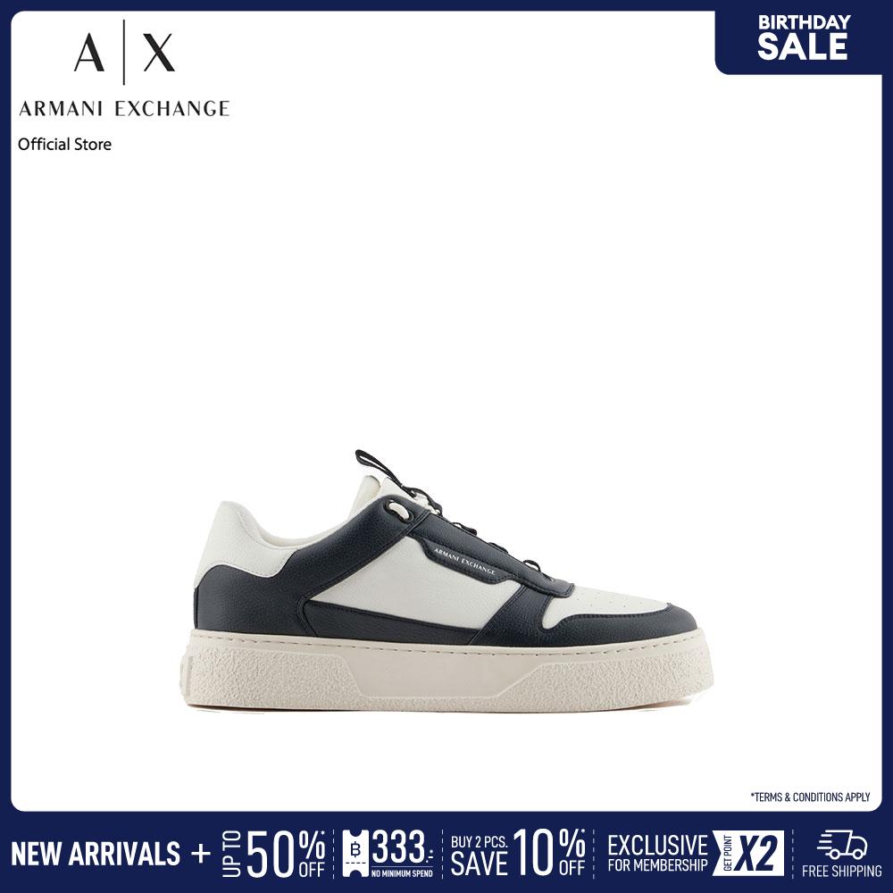 Armani Exchange Sneaker Men XUX244-XV914-U392 Black ราคา 8,990 บาท*ส่งฟรี