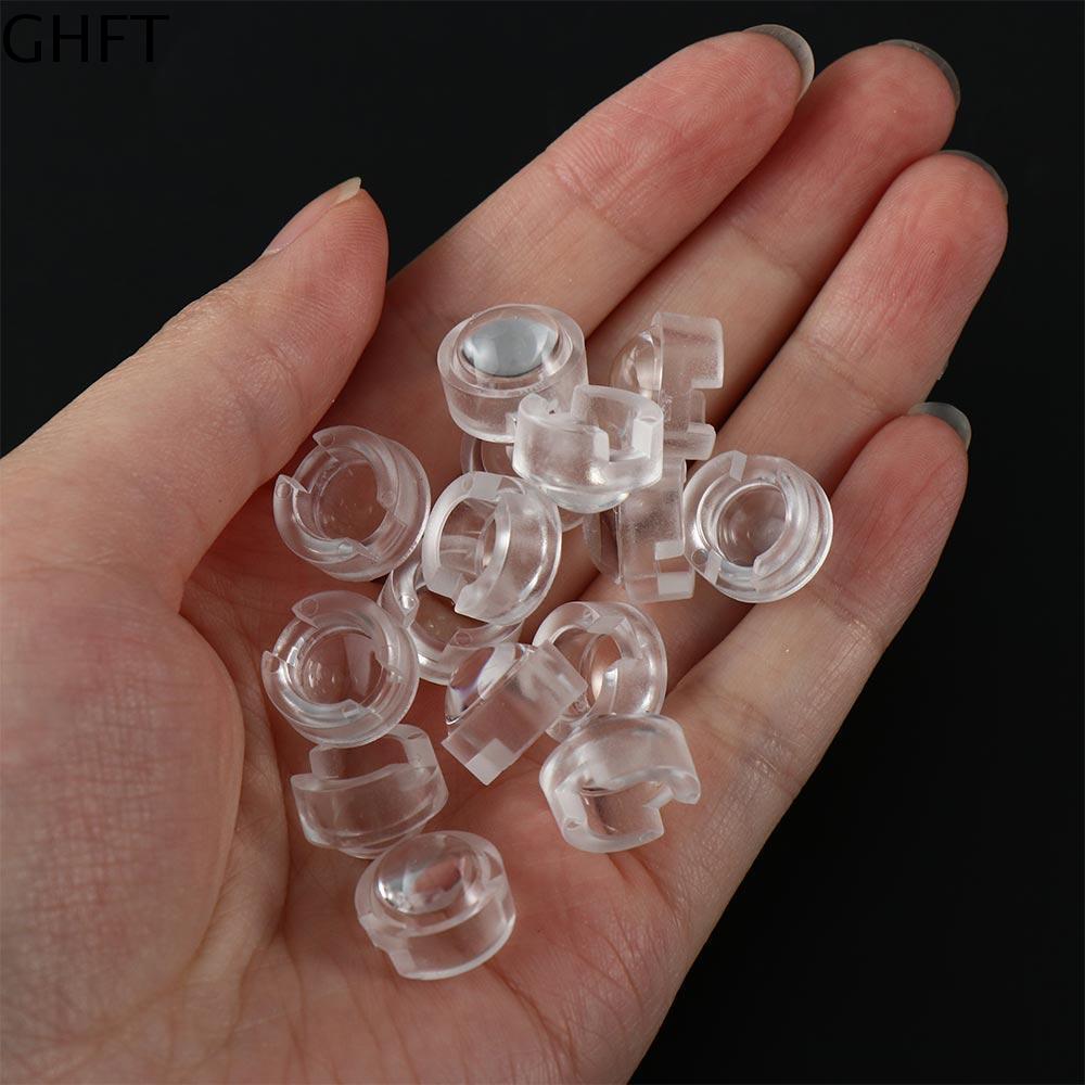 GHFT Ống kính quang học 1W 3W Ống kính chuẩn trực Ống kính phản xạ Ống kính 15 30 45 60 90 100 độ Ống kính acrylic lồi Ống kính 13mm Ống kính LED Ống kính mini Ống kính acrylic