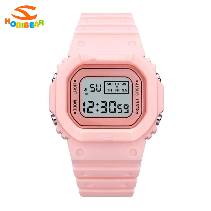 HOBIBEAR Classic Square Digital Watch with Night Light and Alarm for Students and Sports ราคา 59 บาท*ส่งฟรี