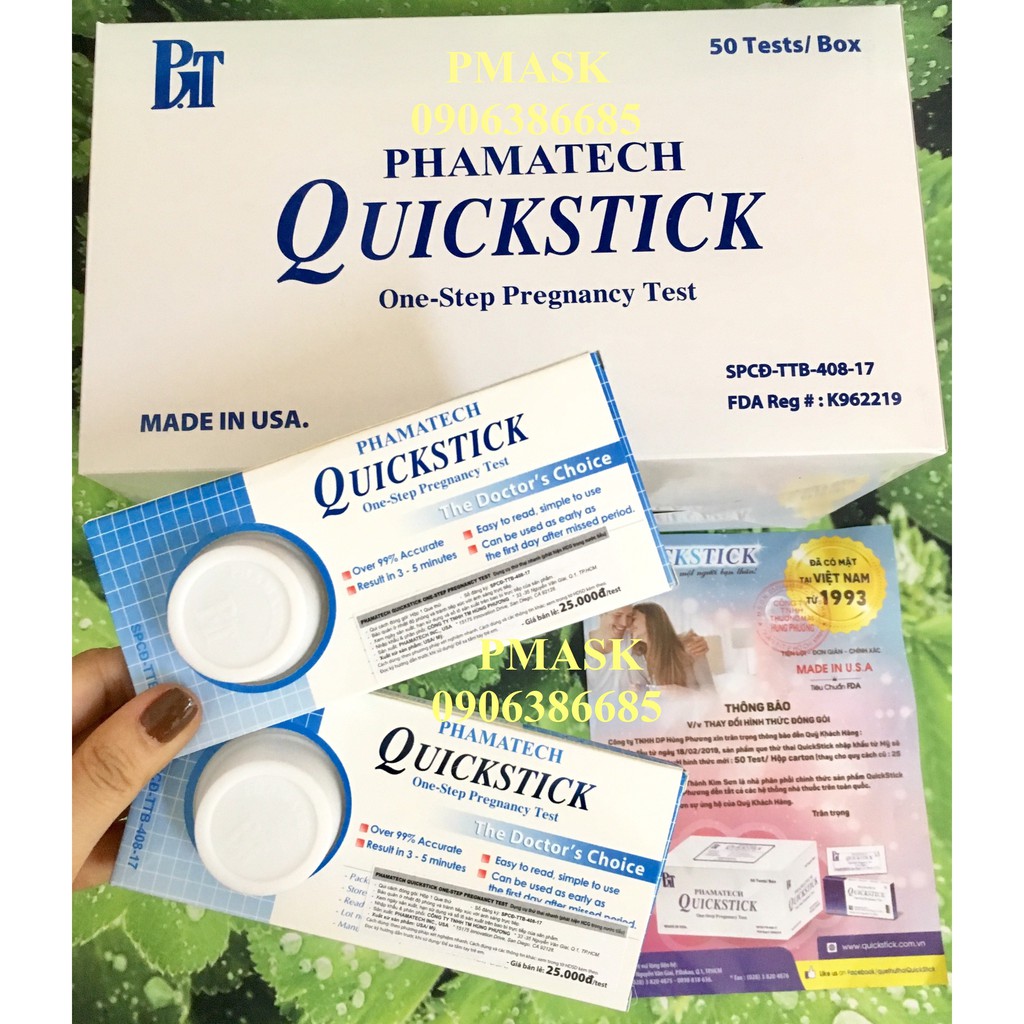 Que thử thai Quickstick hàng chính hãng